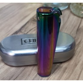 Resim Clipper Benzinli Metal Çakmak Gökkuşağı 
