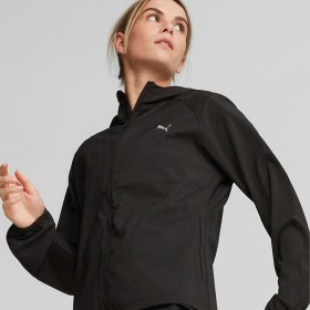Resim Puma Run Fav Hood Woven Kadın Siyah Kapüşonlu Ceket Siyah 