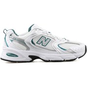 Resim New Balance 530 White Silver Green - Kadın Spor Ayakkabı Mr530ab 