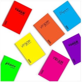 Resim A4 Defter Pp Telli Spiralli Yaprak 72 Yaprak-Kareli 
