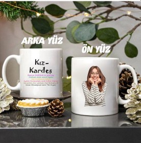 Resim Nilhediye Fotoğraflı Kız Kardeş Kupa Bardak - 487102674 