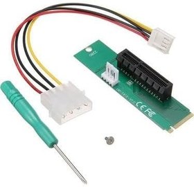 Resim Nvme riser 4x nvme ekran kartı çoğaltıcı x4 riser 