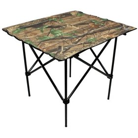 Resim Gray Wolf Orman Desenli Katlanır Kamp Masası Taşıma Çantalı Km702 Ahşap - Kahverengi 