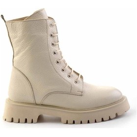Resim Bej Leather Kadın Bot & Bootie K02044002345 Bej 