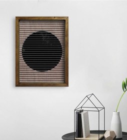 Resim Bk Home Modern Art Tasarımlı Doğal Masif Ahşap Çerçeveli Tablo 45 (551090031) 