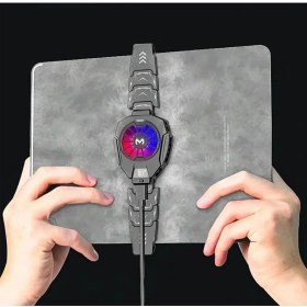 Resim Dijital Göstergeli Kablolu iPad Tablet Uyumlu Soğutucu Gamer Oyuncu Radyatör Soğutma Fan 