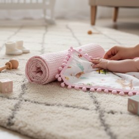Resim grow with muslin %100 Pamuk Çok Amaçlı Çift Katlı Müslin Battaniye (80X100) 