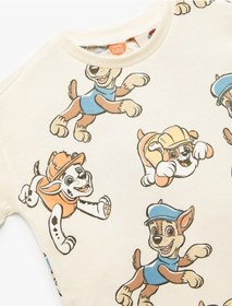 Resim Koton Paw Patrol Baskılı Lisanslı Kısa Kollu Bisiklet Yaka Pamuklu Tişört Ekru Desenli 5smb10320tk Ekru Desenli 