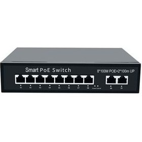 Resim ODS-8P2U 8 Port 10/100MB 2 UPLINK10/100MB Poe Switch 96W 