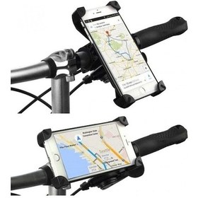 Resim Bisiklet Ve Motosiklet Gidon Bağlantılı Ayarlı Pratik Telefon 