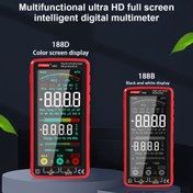 Resim 1 Adet Dijital Multimetre Test Cihazı Otomatik Aralıklı TRMS 6000 Sayım Voltmetre Akıllı Şarj Edilebilir Ölçer AC/DC Akımı, NCV, Gerilim, Ohm, Direnç, Diyot, Sürekli Akım, Kapasitans, Sıcaklık Ölçümü 