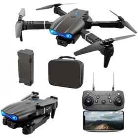 Resim BRF KarokTicaretSell E88 Pro 4K HD Çift Kamera Drone, Katlanabilir, WiFi Bağlantılı, Akıllı Telefon Kont 