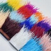 Resim 1M/3-3.9inch Doğal Yapay Tüyler Düzenleme Kurdelesi, Polyester, Saten, Çerçevesiz, DIY El Sanatları, Doğum Günü, Yıl Dönümü, Düğün, Bekarlığa Veda Partisi, Yılbaşı, Sevgililer Günü, Cadılar Bayramı, Noel, Ramazan (Eid Al-Fitr), Genel Parti Dekoru için 