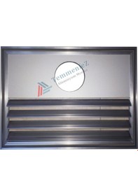 Resim Piramit Alüminyum Menfez Fan Takmaya Uygun - Panjur - Yüzeysel 