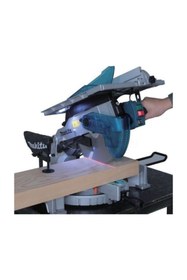 Resim Makita Lh1201fl 1600 Watt 305 Mm Üstten Tablalı Lazer Hizalamalı Gönye Kesme Makinası 