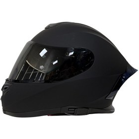 Resim Rivox R1 Kapalı Motosiklet Kaskı Mat Siyah 