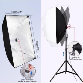 Resim Deyatech 60 x 90 Cm 120W Rgb Softbox 2'li Set Led Video Ve Fotoğraf Çekim Işıgı 