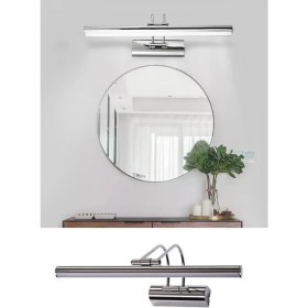 Resim Şık 35 cm Krom Aplik ile Banyo ve Duvar Dekoru Işığı Sarı Gün Işığı 