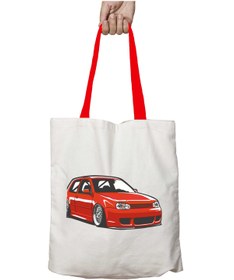 Resim ART HEDİYE Kırmızı Kulplu Golf Mk4 Kırmızı Yıkanabilir Omuz Çanta 