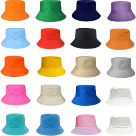 Resim Candy Renkli Rahat Kova Şapka Basit Nefes Alabilen Unisex Lavabo Şapkaları Hafif Güneş Kremi Balıkçı Şapkası Kadınlar Erkekler için 