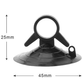 Resim Novahub Siyah Araba Güneşliği Vantuz Otomotiv İç Pvc Malzeme 10 Adet 45mm Çap Güçlü Çekme Halkası Kırlangıç Vantuz Siyah 