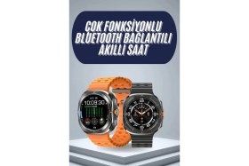 Resim 2025 Model Gelişmiş Özellikli Nabız Sensörlü Spor Takibi Yapabilen Titreşimli Saat 