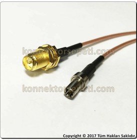 Resim Wireless Pigtail Anten Kablosu 15Cm Rpsma Dişi-Ts9 Erkek A+ 