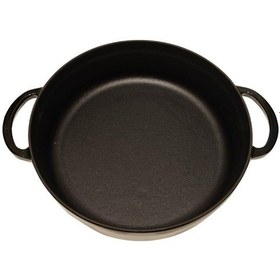 Resim Sürel 24 Cm Yuvarlak Sığ Tencere Parlak Siyah Çok Renkli 