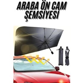 Resim Oto Cam Güneşlik Şemsiye 