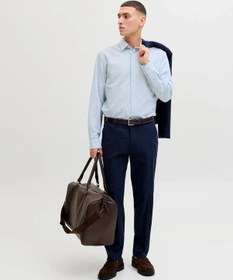 Resim Jack&jones Jjebreeze Keten Karışımlı Erkek Gömlek 12288595 Mavi 