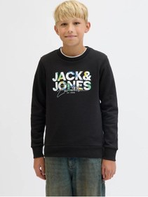 Resim Jack & Jones Jack&jones Jjgeplas Erkek Çocuk Sweatshirt 12279606 Siyah 