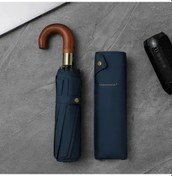 Resim Oldfriend Lacivert Otomatik Büyük Şemsiye Erkek Kadın Golf Vintage Rüzgar Geçirmez 10 Kaburga 