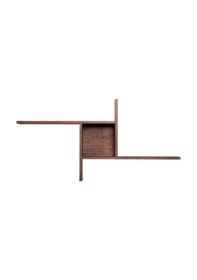 Resim Adoremobilya Plus Dekoratif Duvar Rafı - Oslo Ceviz 