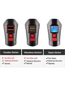 Resim Daily Link Dailylink Bisiklet Işık Korna LCD Hız Göstergesi Su Geçirmez Fener 