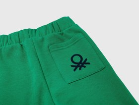Resim Benetton Erkek Bebek Yeşil Arka Cebi Logo Eşofman Altı - 12-18 Ay 
