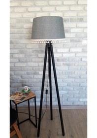 Resim Lambada Ponpon Aksesuarlı,3 Ayaklı Lambader,Aydınlatma,Abajur(225434832) 