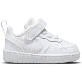 Resim Nike Court Borough Low Recraft Beyaz Bebek Ayakkabı Erkek Çocuk Nefes Alabilir Yapı ile Koşu ve Yürüyüş İçin İdeal 