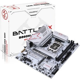 Resim Colorful BATTLE-AX B860M-GHA WIFI V20 DDR5 7600MHz mATX Gaming (Oyuncu) Anakart 