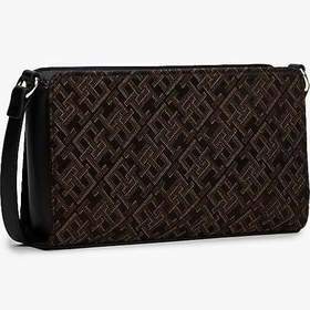Resim Tommy Hilfiger TH Latam Jacquard Omuz Çantası, Standart, AW0AW18319, Siyah, Kadın 