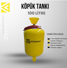 Resim VİTEMAC 100 LİTRE KÖPÜK PÜSKÜRTME TANKI 