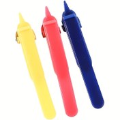 Resim 3 adet Plastik Kitap İşareti Seti, Rastgele Renkler - Otomatik Sayfa Dönüşü, Basit Stil Piktografik Kalem Tutucu, Hafıza Kitap İşareti Kaydı, Kitap Kapağı ve Aksesuarlar Okuma Aracı, Çok Fonksiyonlu Okuma Notu Klipsi 