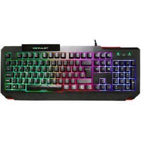 Resim Konfulon XMPDBY V2 RGB Işıklı Türkçe Q Kablolu (140856) Gaming Klavye 