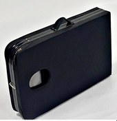 Resim Çanta Tipi Masaj Yatağı Masası Katlanabilir Siyah 