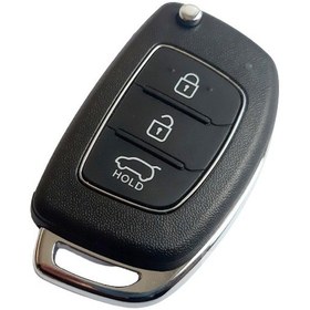 Resim Hyundai Uyumlu Metal Logolu HYN17 Uçlu Sol Kanal Anahtar Kumanda Kabı 