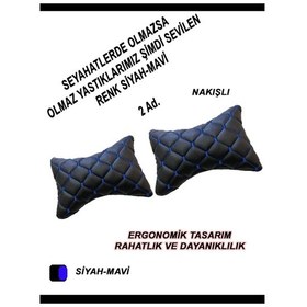 Resim Dacia Solenza 2003-2005 Boyun Yastığı Siyahderi Mavidesen 2 Ad. Siyah 