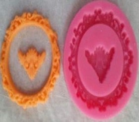 Resim HOBI Silikon Yuvarlak Çerçeve Sabun ve Kokulu Taş Kalıbı 