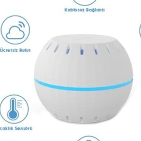 Resim Shelly H&T (Nem ve Sıcaklık) Sensörü, Bir yıl pil süresi, Wi-Fi, IOT,Akıllı Ev, Kablosuz, Ücretsiz Bulut, Google Alexa ve Samsung Smartthings ile çalı 