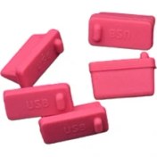 Resim Bonanza Int Bilgisayar Dizüstü Bilgisayar İçin 5 Adet Toz Geçirmez Silikon USB Fiş Kapağı (Yurt Dışından) 