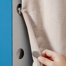 Resim 10 adet Modern Metal Manyetik saç tokası - Perdeler için, Kolay Duvar Montajı, Matkap Gerektirmez, Güçlü Manyetik Klipsler Duş Perdeleri, Dikiş Kapatma ve Stickerlar için, Perde saç tokası, Kapı ve Duvar Kapatma, Şık Metalik Bitiş, Şık Tasarım, Matkap Gerektirmez Kurulum 