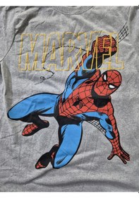 Resim Hasyılmaz Marvel Spiderman 14-16 Yaş Çocuk T-shirt Mavi 